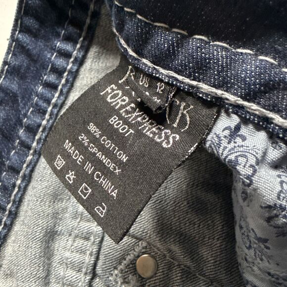 Be Rock for Express Jeans Women Size 31 Blue Boot Cut - Picture 11 of 11